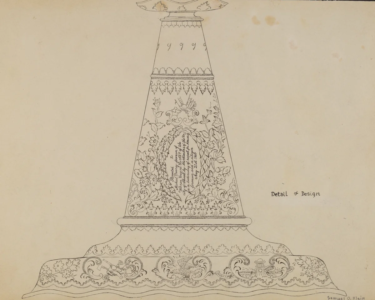 Fireman's Trumpet by Samuel O. Klein, index of american design, 1935-1942