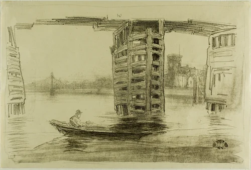 The Broad Bridge by James McNeill Whistler, print, 1878