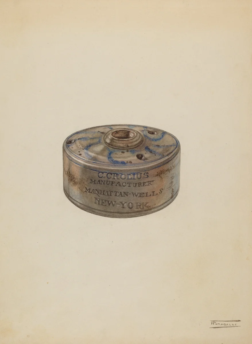 Inkwell by Frank Fumagalli, index of american design, 1938