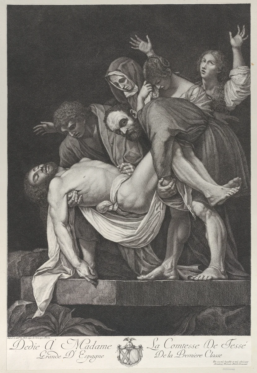 The Entombment by Tommaso Piroli, print, 1772-1824