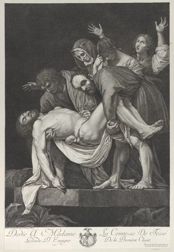 The Entombment by Tommaso Piroli, print, 1772-1824