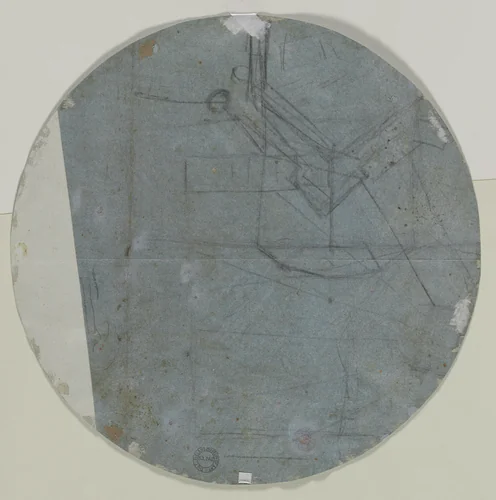 Architectural Sketch(?) (verso) by Giovanni Battista Benaschi, drawing, 1650-1699