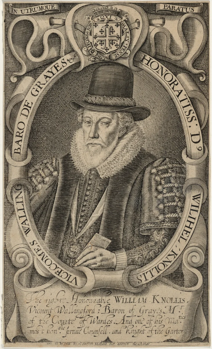 William Knollis, Earl of Banbury, When Viscount Wallingford by Simon van de Passe, print, 1595-1647