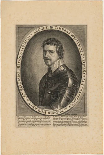 Thomas Wentworth, Earl of Strafford by Claes Jansz Visscher, print, 1586-1652