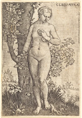 Cleopatra by Barthel Beham, print, 1524