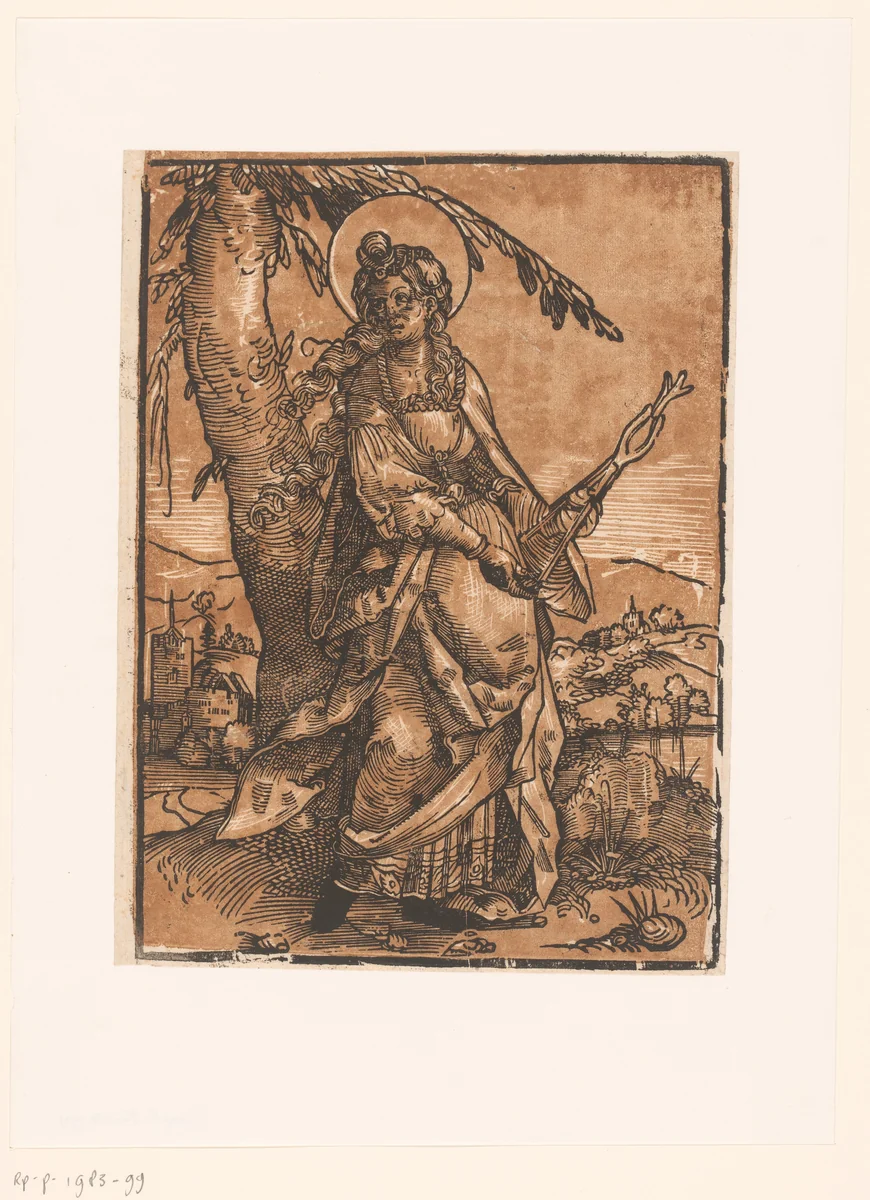 Heilige Apollonia by anonymous, print, 1510-1550