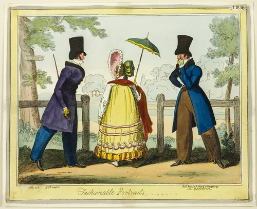 Fashionable Portraits by George Cruikshank, print, 1819