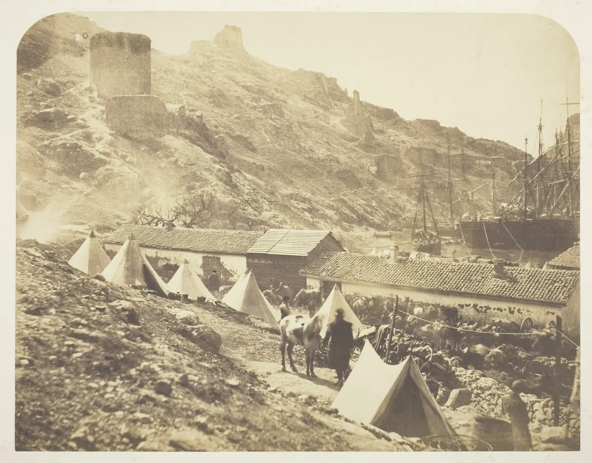 The Genoese Castle, Balaklava by Roger Fenton, photograph, 1855