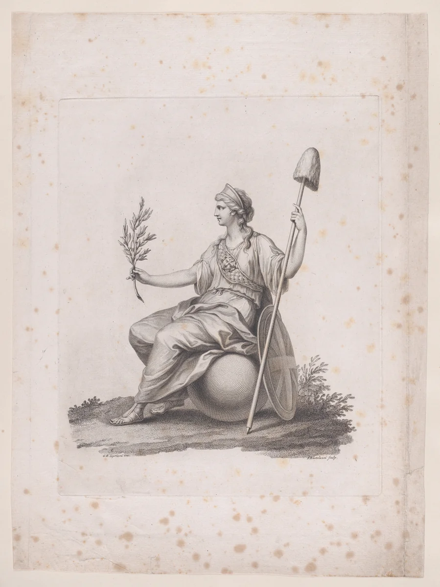 Britannia by Francesco Bartolozzi, print, 1775