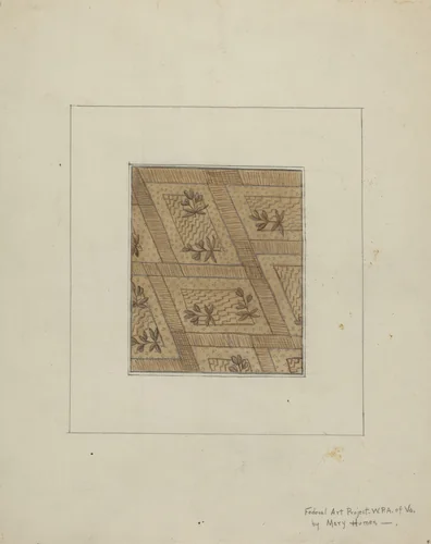 Material from Dress by Mary E. Humes, index of american design, 1937