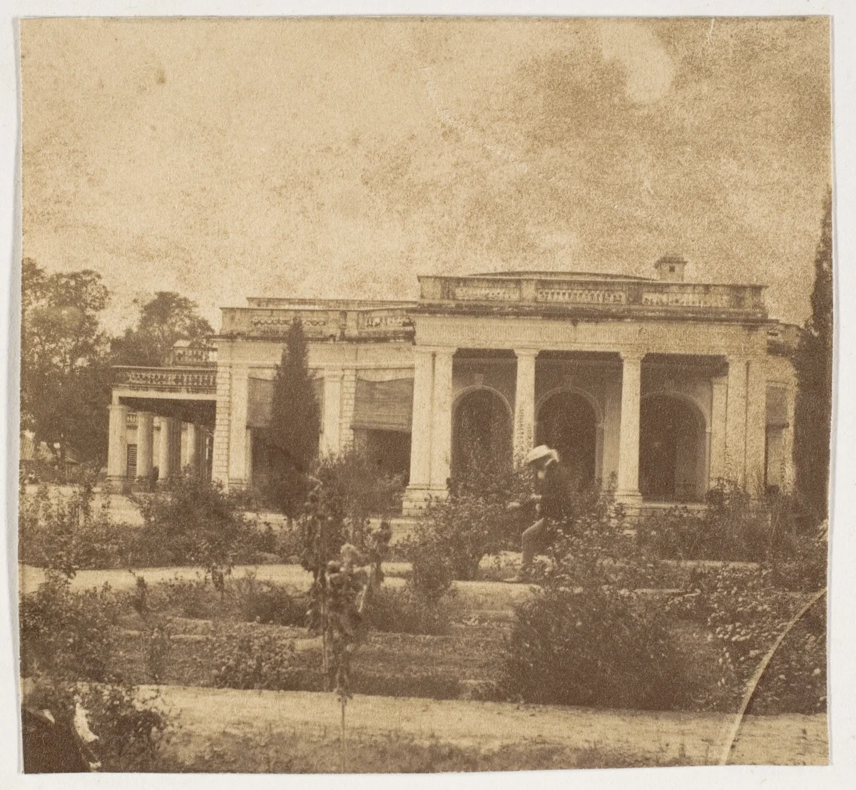 [Government House, Allahabad] by John Constantine Stanley, photograph, 1858