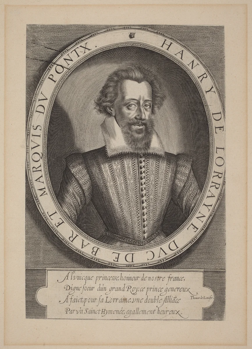 Henri, duc de Bar by Thomas de Leu, print, 1560-1620