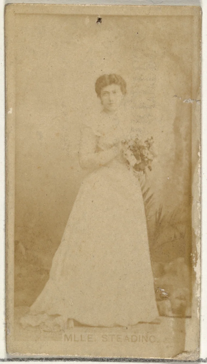 Mlle. Steading, from the Actors and Actresses series (N145-8) issued by Duke Sons & Co. to promote Duke Cigarettes by W. Duke, Sons & Co., photograph, 1890-1895