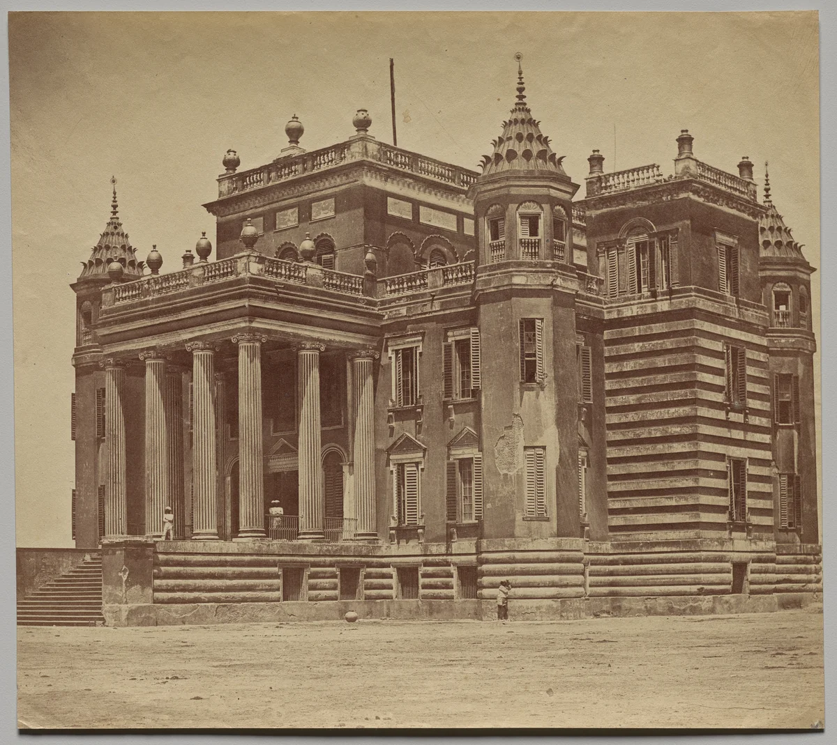The Dilkoosha Palace by Felice A. Beato, photograph, 1858