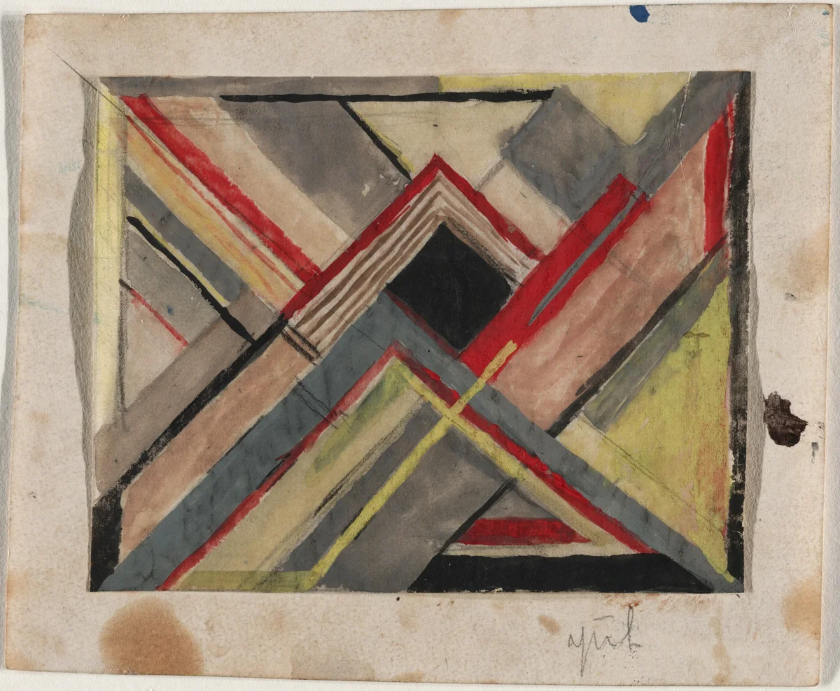 Design for a Textile by Gunta Stölzl, design, 1923