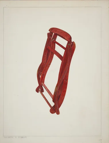 Child's Folding Chair by Magnus S. Fossum, index of american design, 1938