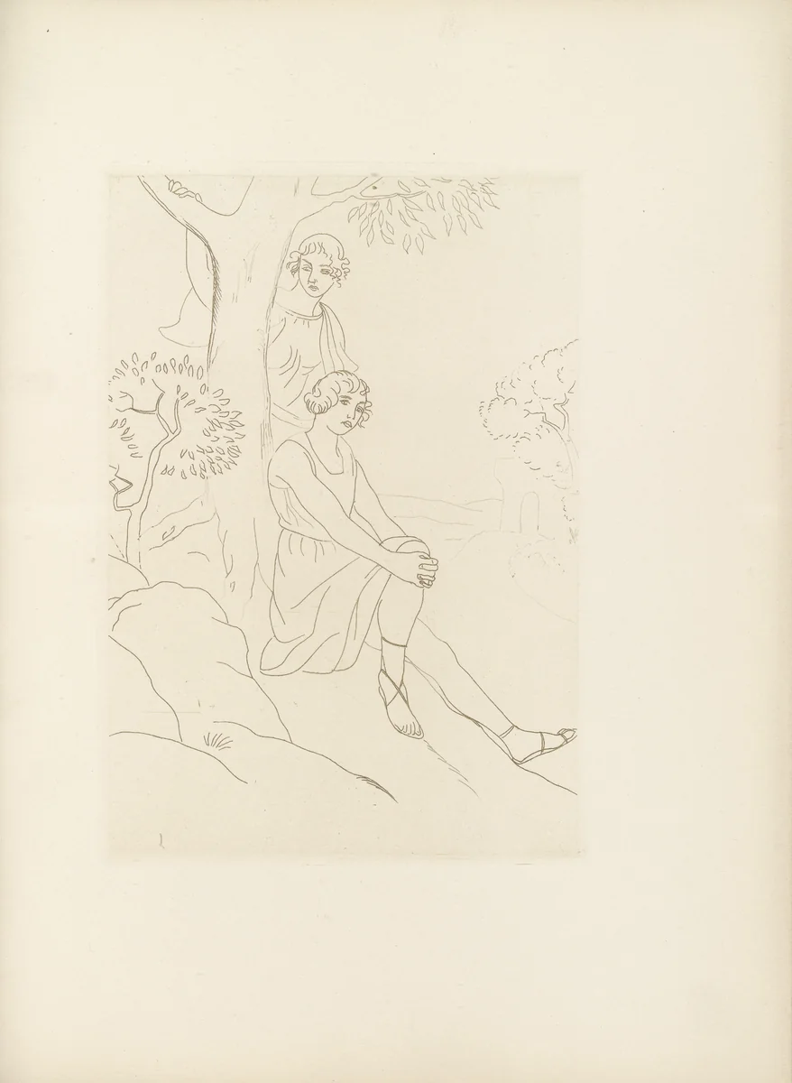 Untitled (plate, folio 23) from Ten Sonnets by Othon Coubine, illustrated book, 1924