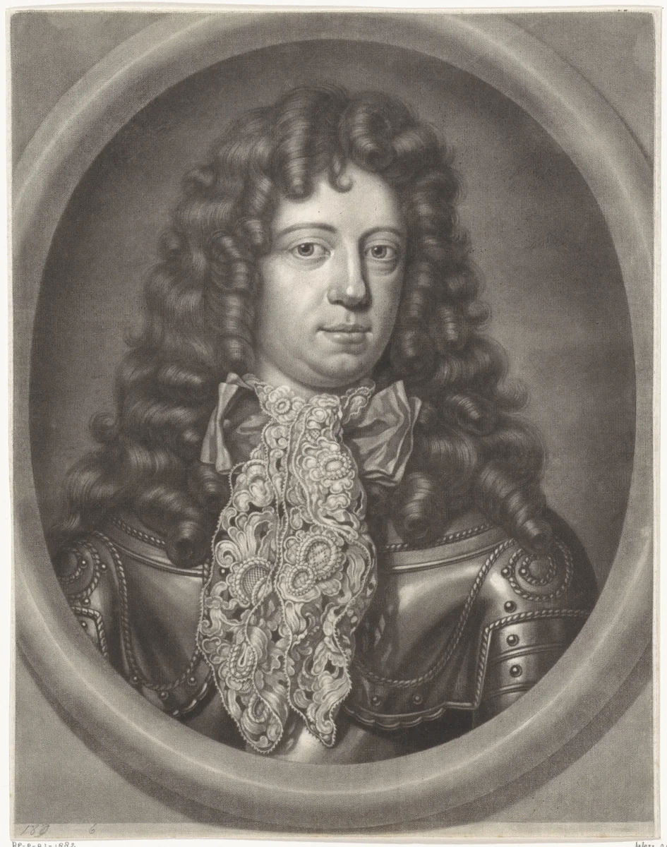 Portret van Hendrik Casimir II by Abraham Bloteling, print, 1664-1690
