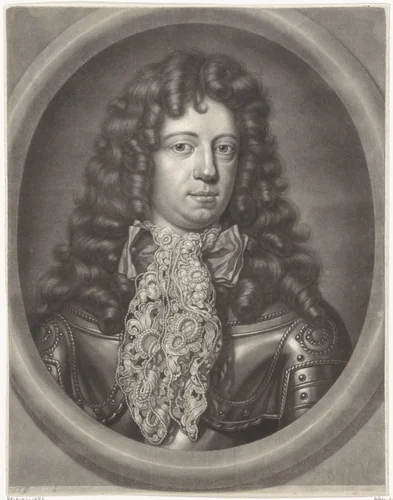 Portret van Hendrik Casimir II by Abraham Bloteling, print, 1664-1690