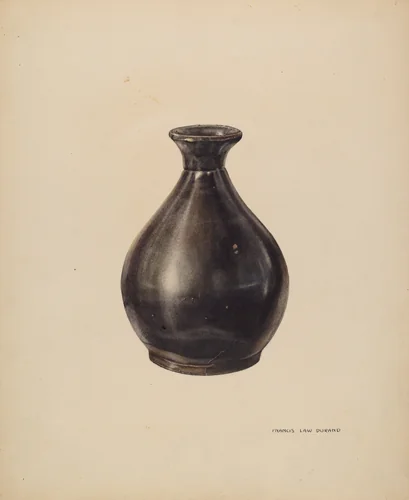 Flower Vase by Francis Law Durand, index of american design, 1938