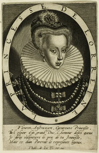 La Princesse de Lorreine by Thomas de Leeuw, print, 1570-1600