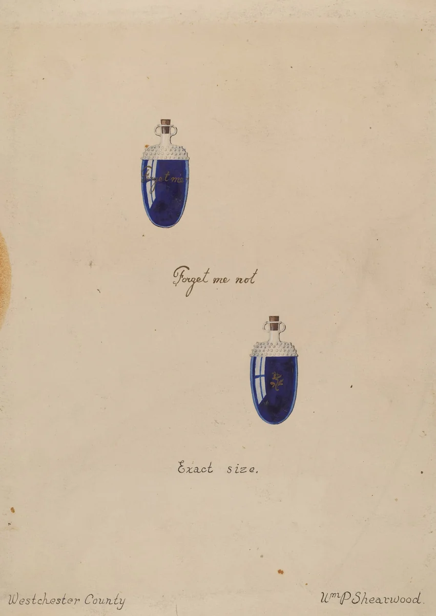 Perfume Bottle by William P. Shearwood, index of american design, 1936