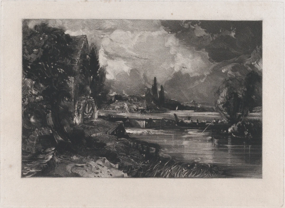 A Mill by David Lucas, print, 1829