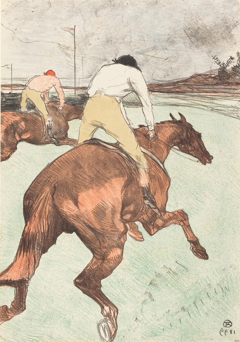 The Jockey (Le jockey) by Henri de Toulouse-Lautrec, print, 1899