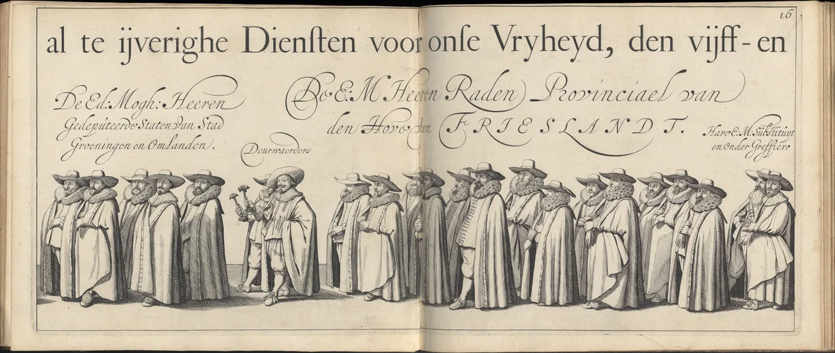The Funeral Procession of Count Ernst Casimir, Stadtholder of Friesland and Groningen, that took place in Leeuwarden on January 3, 1633 by Jan Herman, book, 1634