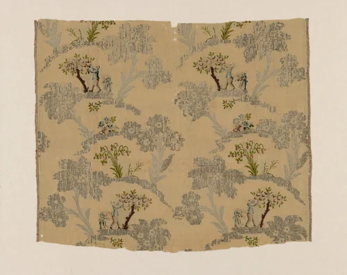 Fragment by France, textile, 1740-1760