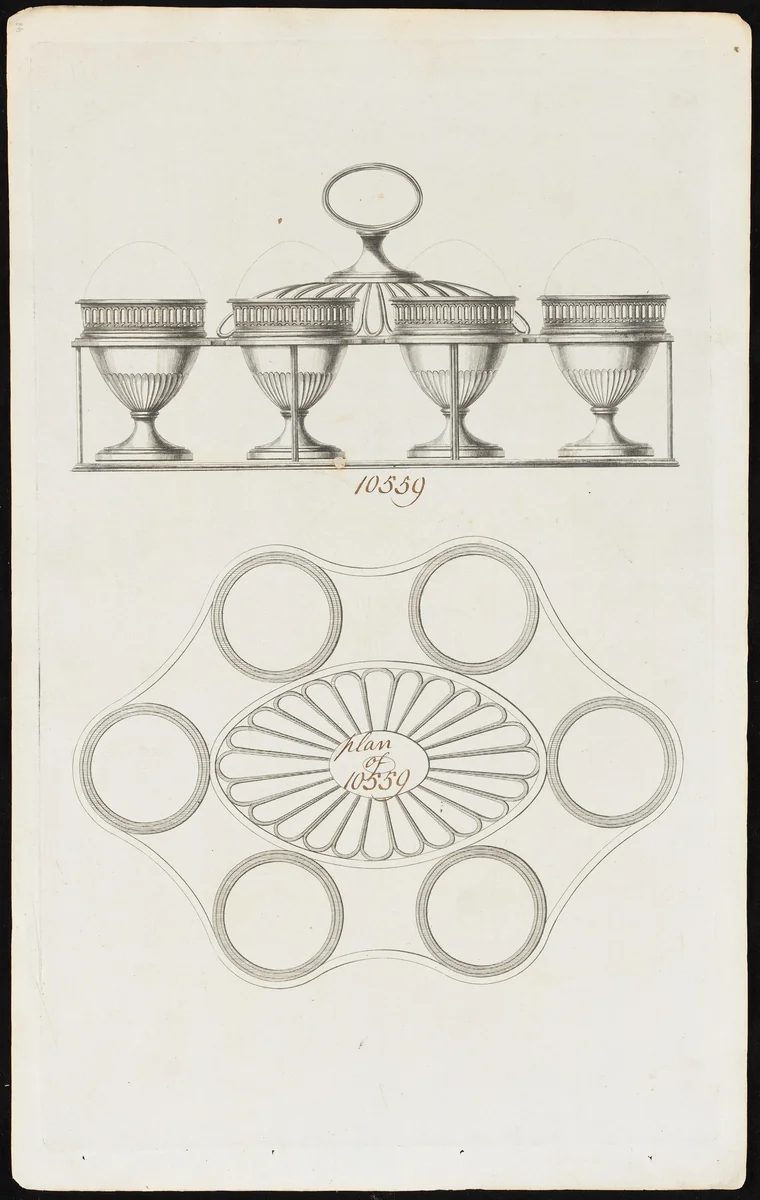 Egg Caddy by Matthew Boulton, print, 1785-1795