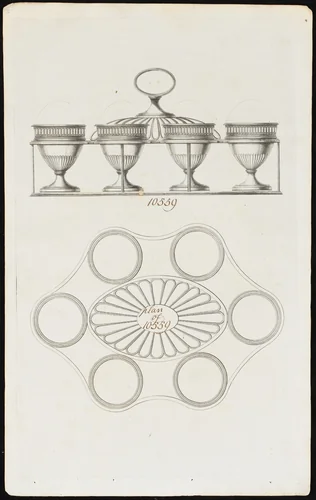 Egg Caddy by Matthew Boulton, print, 1785-1795