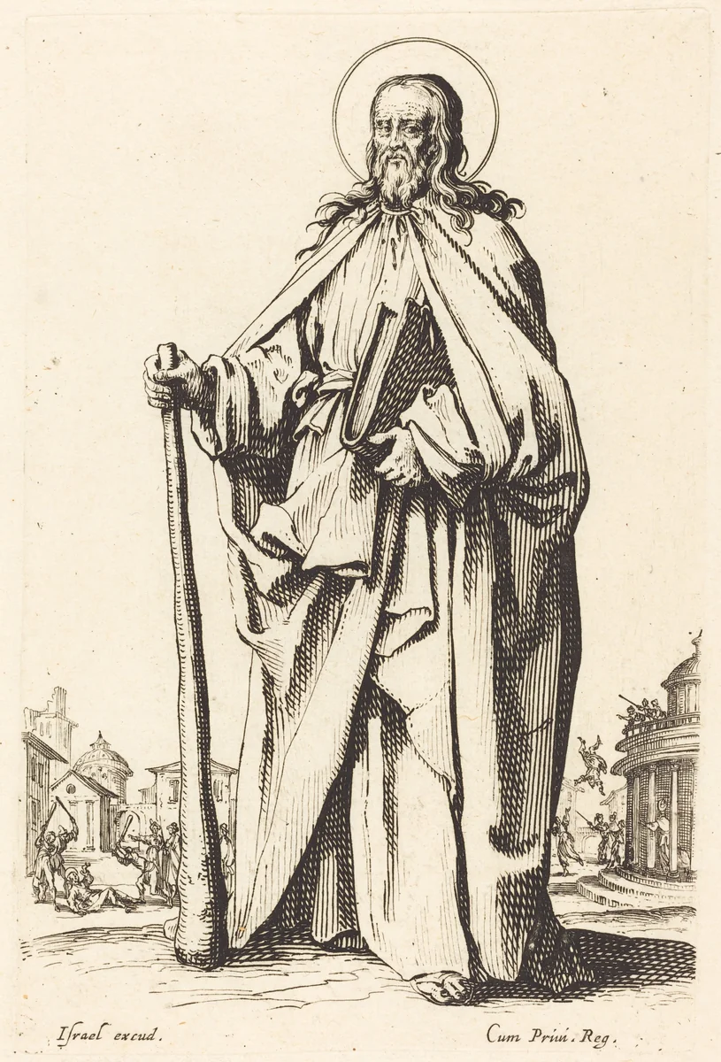 Saint James the Less by Jacques Callot, print, 1631