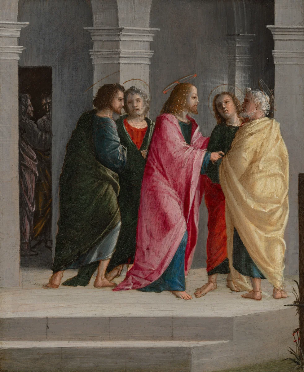 Christ Instructing Peter and John to Prepare for the Passover by Vincenzo Civerchio, painting, 1504