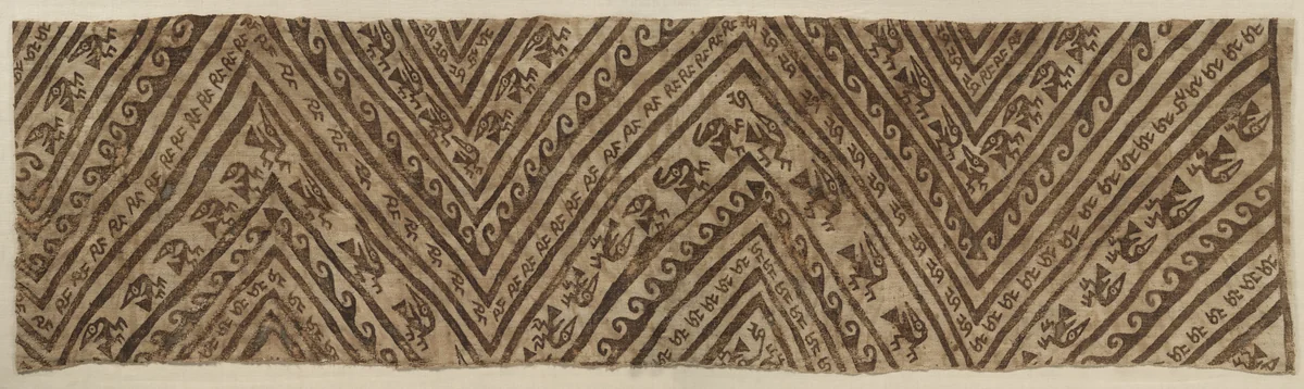 Painted Wrapping for Mummy by Unknown, textile, 1100-1400