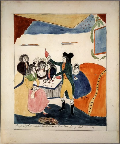 The Prodigal Son Wasted His Substance by Mary Ann Willson, drawing, 1815