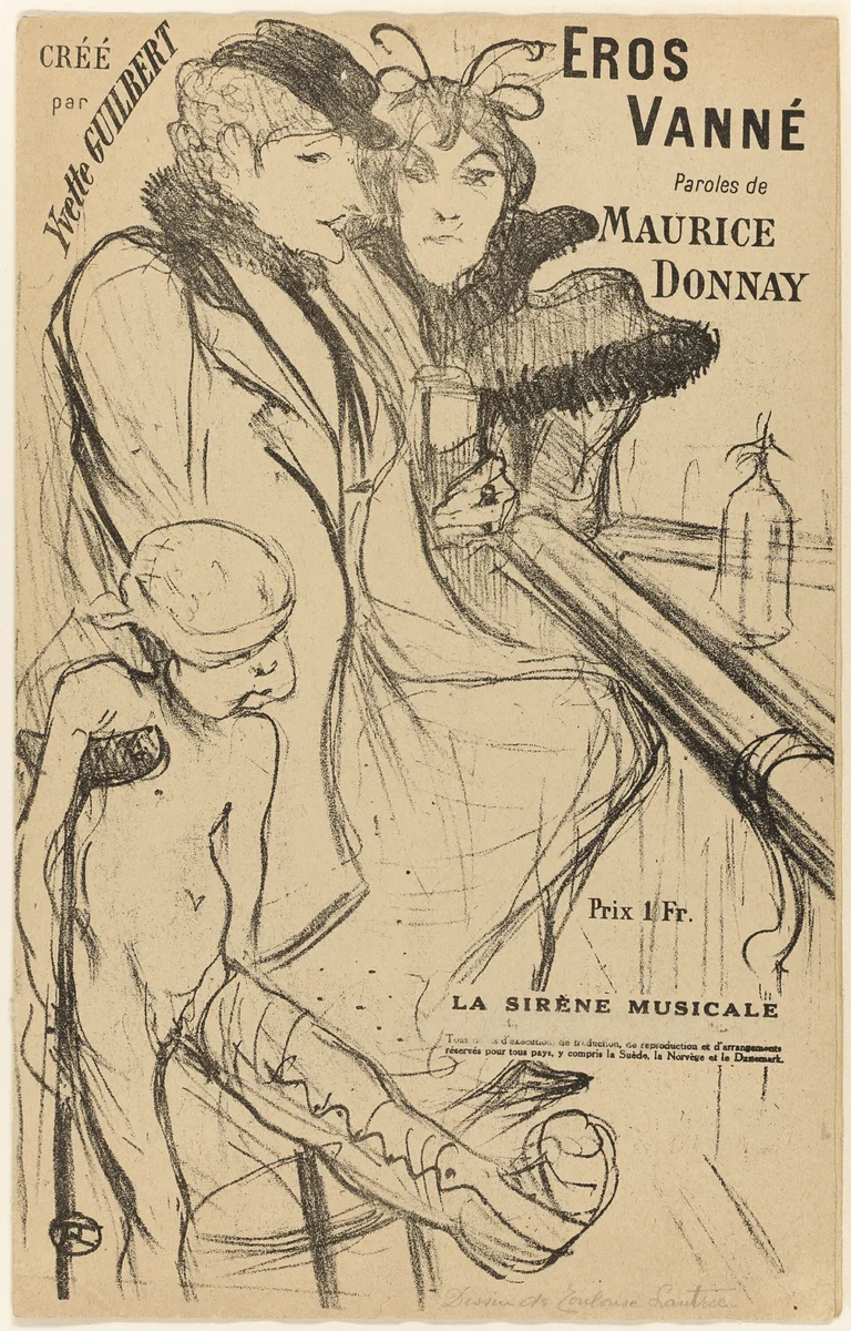 Eros vanné by Henri de Toulouse-Lautrec, print, 1894