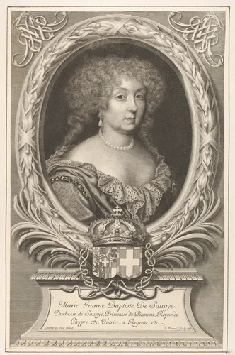 Marie-Jeanne-Baptiste, Duchesse de Savoie by Robert Nanteuil, print, 1678