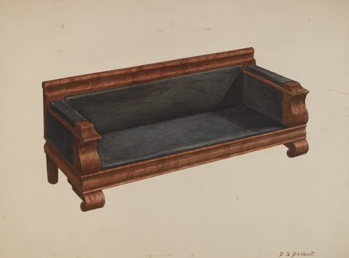 Child's Settee by David S. De Vault, index of american design, 1941