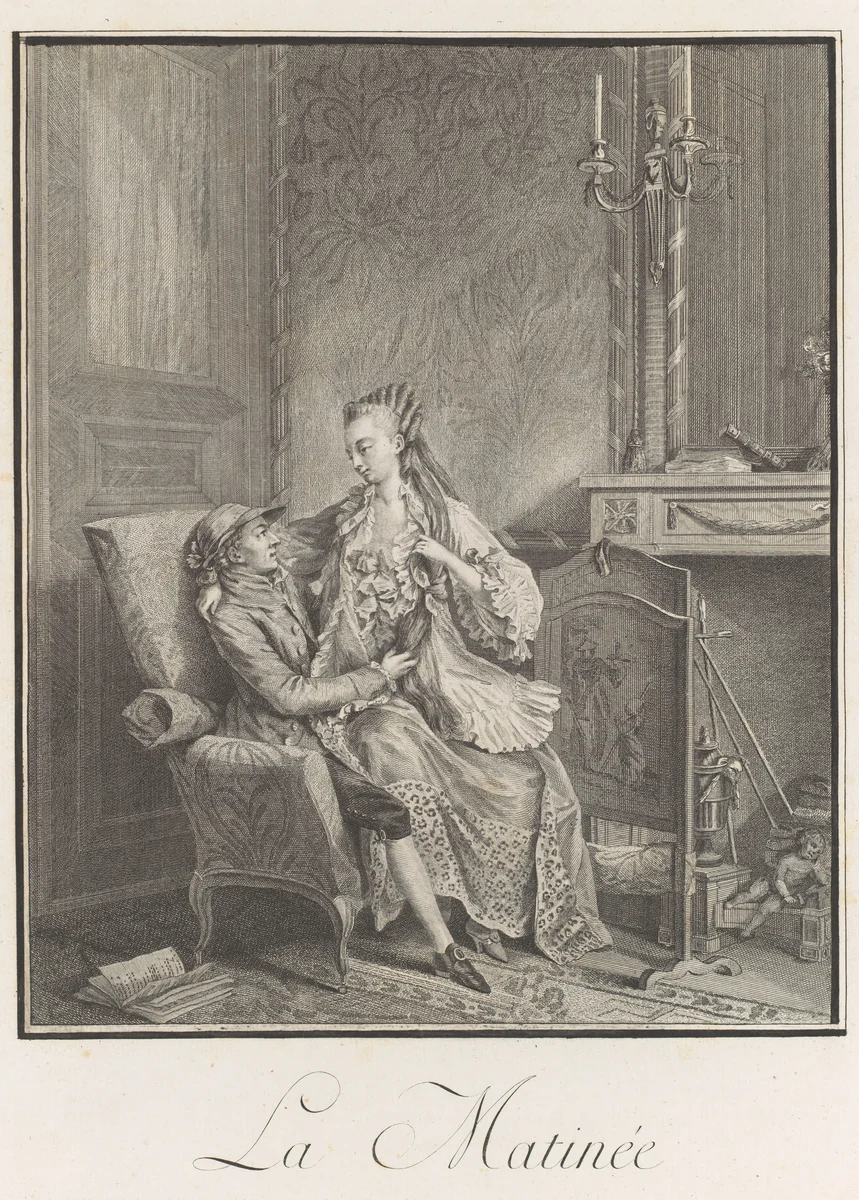 La Matinée (L'heureuse Union) by Sigmond Freudeberg, print, 1789-1800