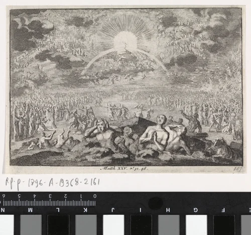 Laatste oordeel by Jan Luyken, print, 1703-1762