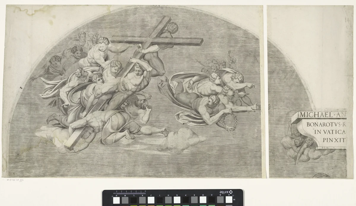 Het laatste oordeel by Nicolò della Casa, print, 1548