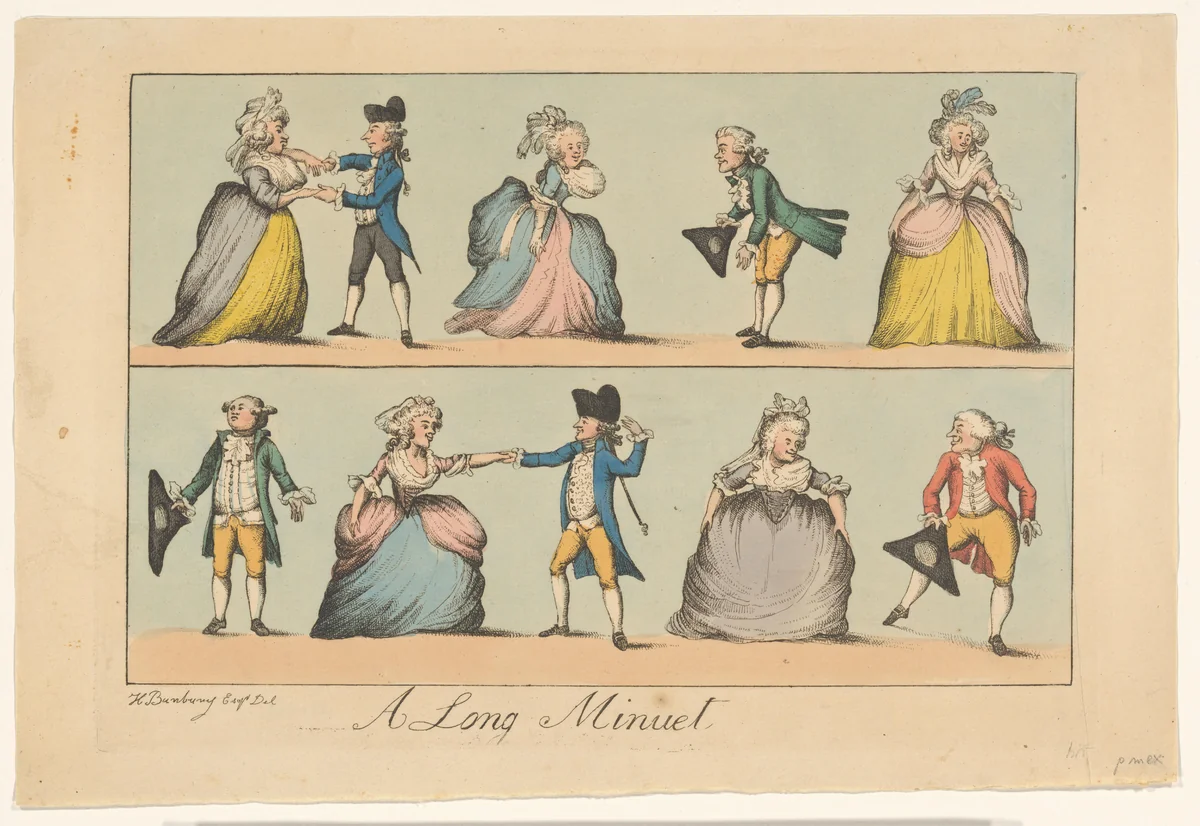 Een lange menuet by anonymous, other, 1787