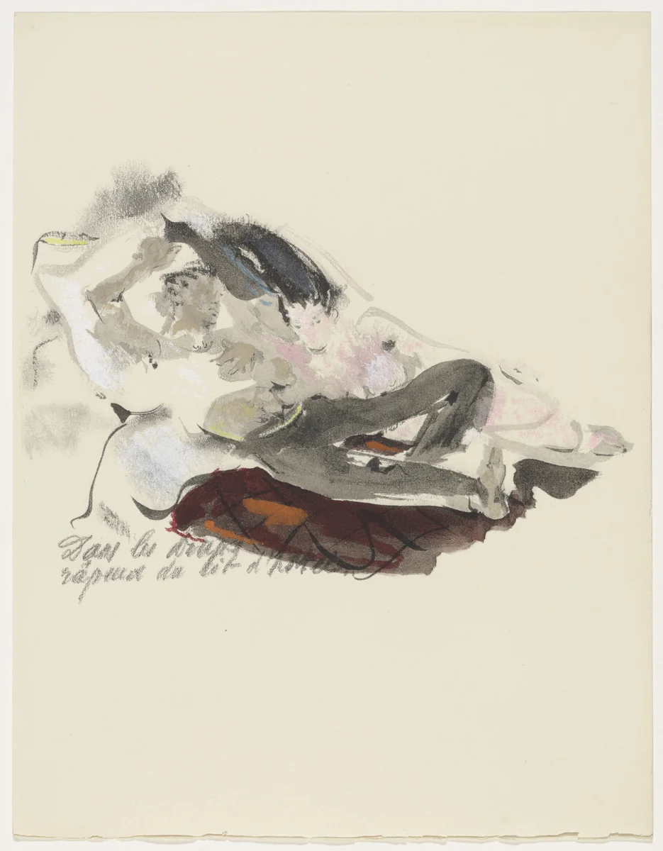 Duplicate of plate (page 213) from Mille Regrets (A Thousand Regrets) by Christian Bérard, illustrated book, 1947