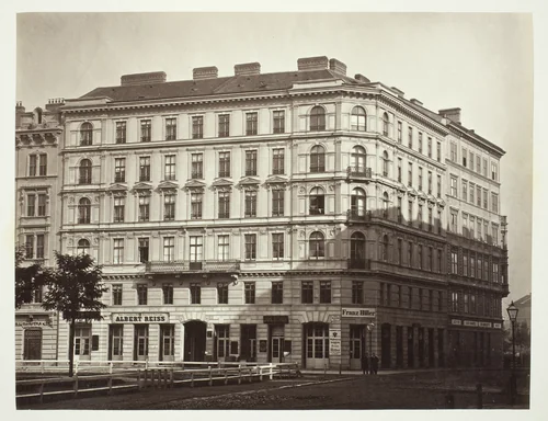 Rudolfs Platz No. 6, Zinshaus des Freyherrn J. von Mayer by Artist Unknown, photograph, 1860-1869