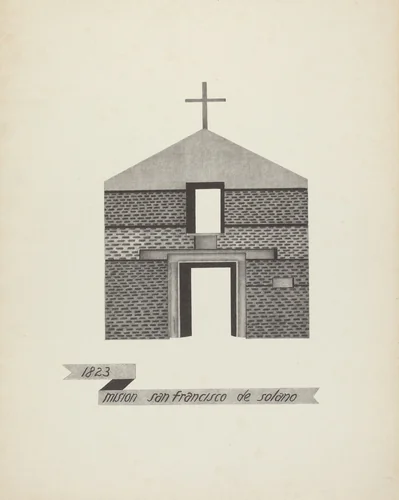 Mision San Francisco de Solano by James Jones, index of american design, 1912-1942