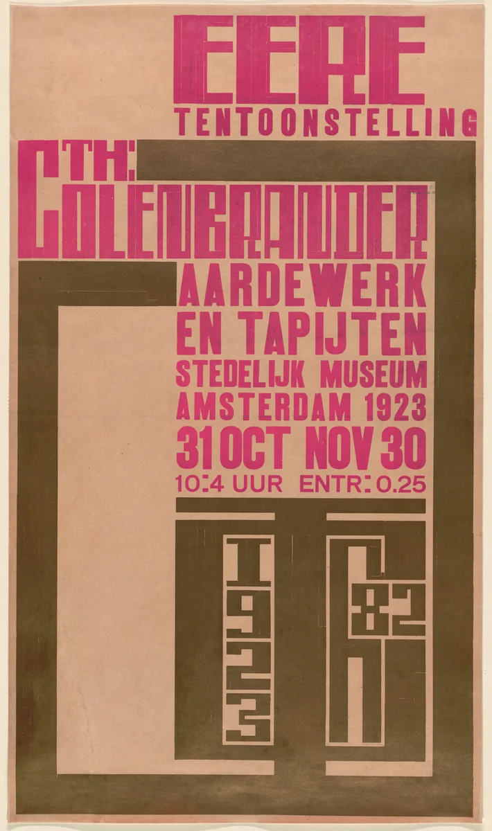Eere Tentoonstelling, The Colenbrander by Hendrikus Th. Wijdeveld, design, 1923
