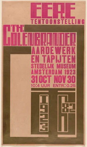 Eere Tentoonstelling, The Colenbrander by Hendrikus Th. Wijdeveld, design, 1923