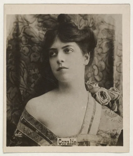 Coralie, from the Actresses series (T123, Type 1), issued by Neil McCoull Co. by Neil McCoull Co., photograph, 1888-1915