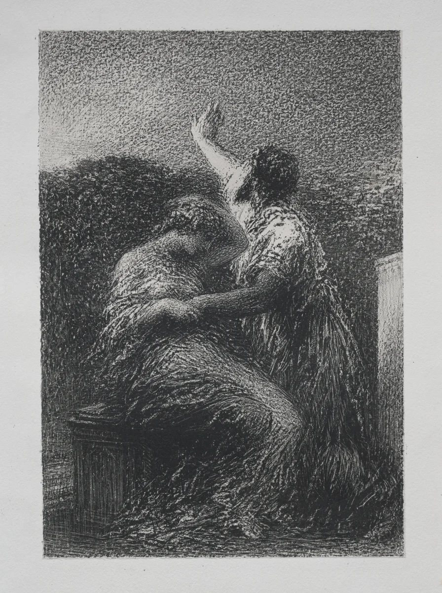 Le mage Baltajar et Fatime by Henri Fantin-Latour, print, 1891